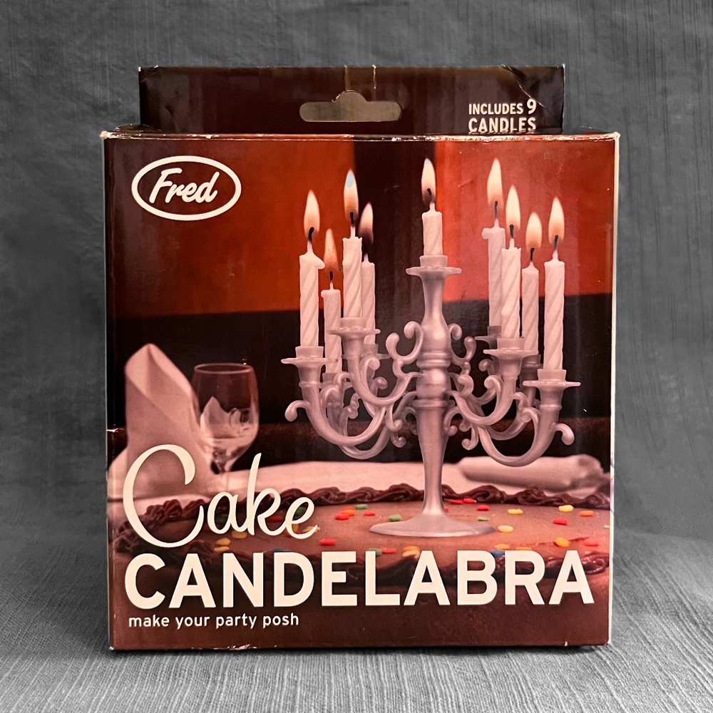 Mini Candelabra Cake Topper